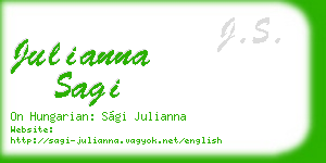 julianna sagi business card